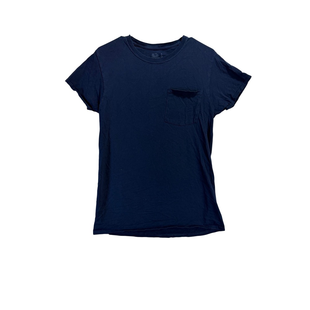 Fruit of the Loom Kids Navy Blue Short Sleeve Pocket T-Shirt Size Small 1340